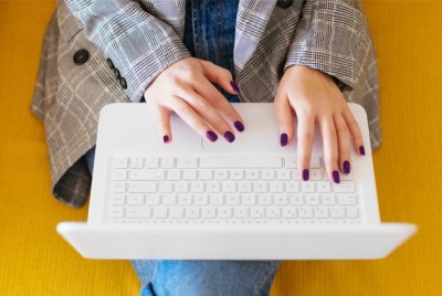 Woman with laptop